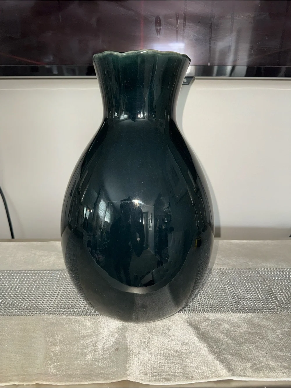 Like new, Hobby Lobby, black ceramic vase